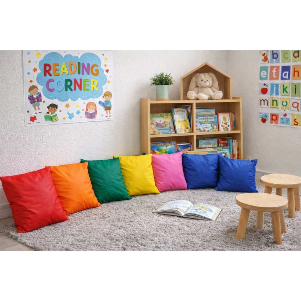 4 Capas Impermeáveis para Almofadas 45 x 45 com Zíper Kit Capas para Escolas Creches Berçários Salinha de Igreja Clinica