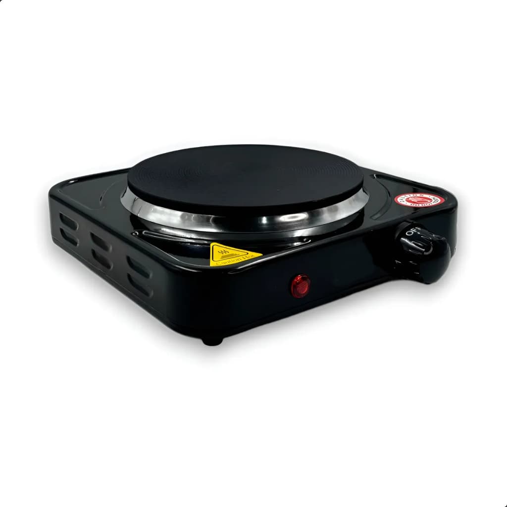 Fogão Cooktop Elétrica Fogareiro Portátil 1000w 1 Boca Mesa Viagem Camping Queimadores Acampamento