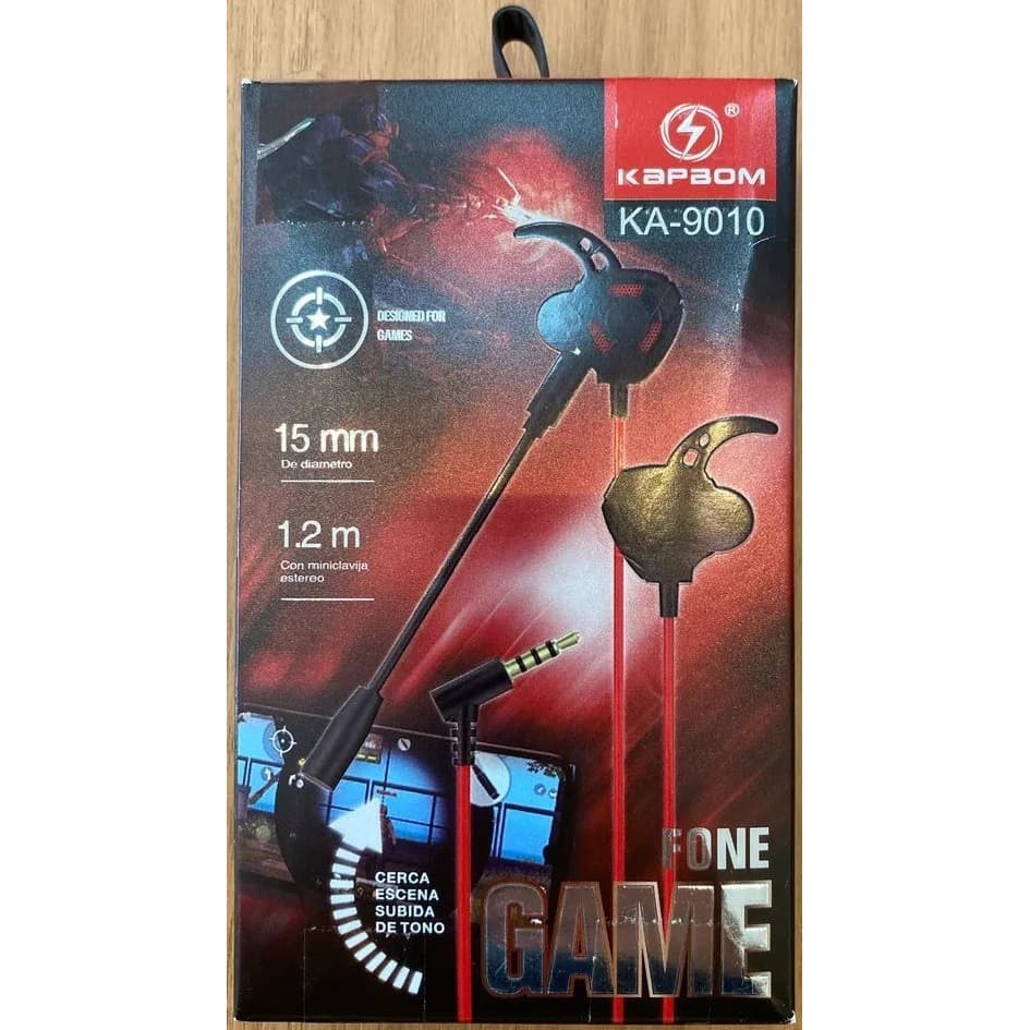 Fone Gamer KA-9010 Com Microfone Esportivo Fone para Jogos Atende Ligações