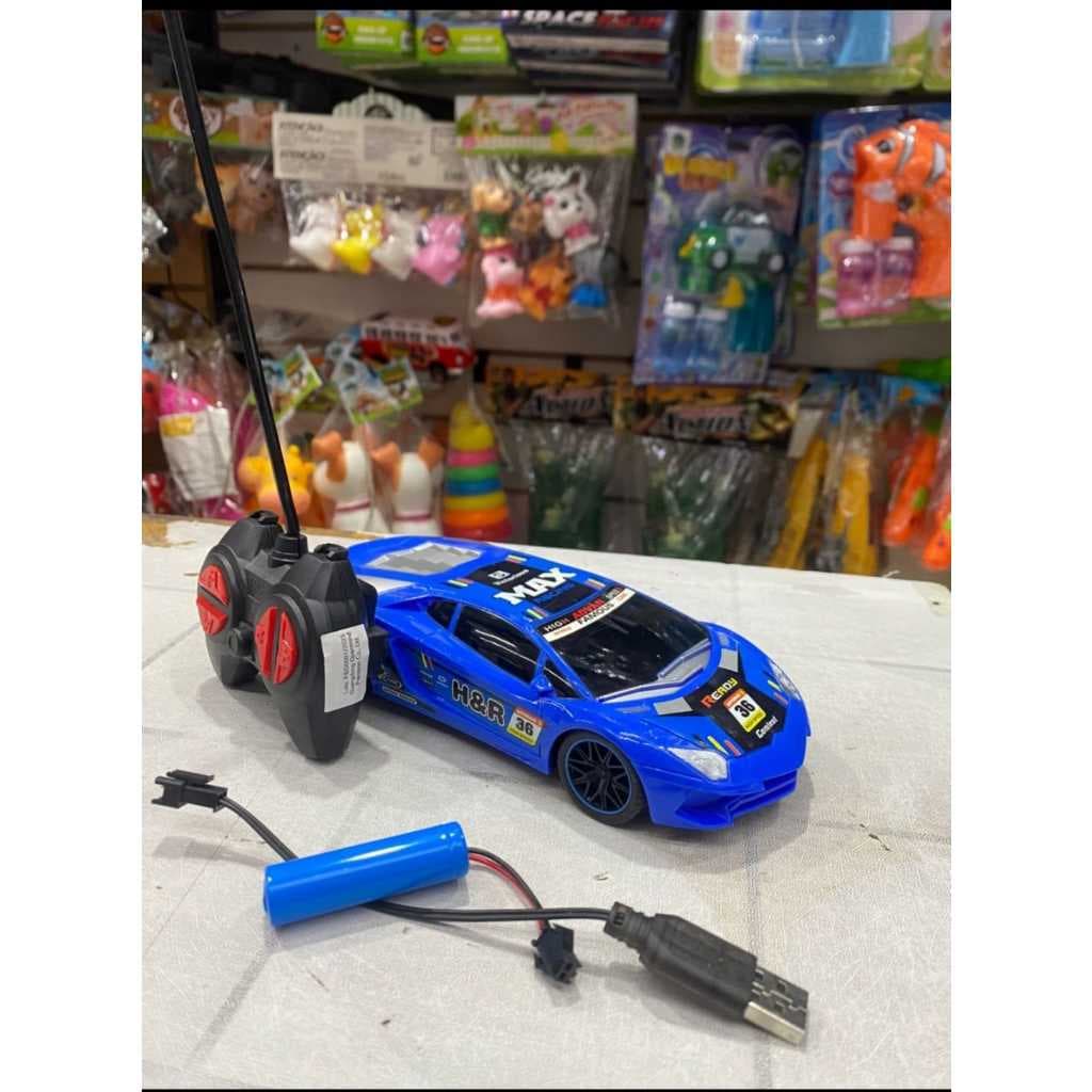 Carrinho de Controle Remoto Recarregável Esportivo modelo Lamborghini