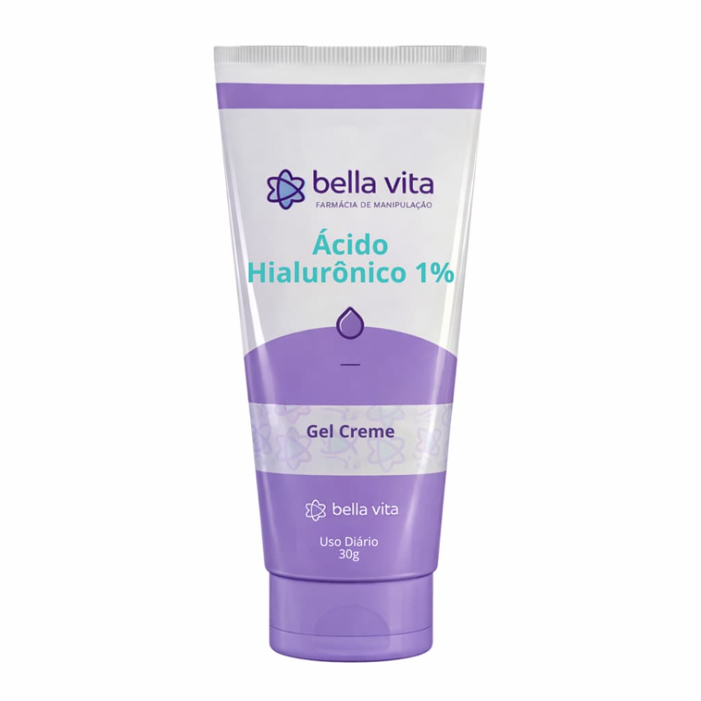 Ácido Hialurônico 1% Gel Creme 30g Bella Vita | Hidratante Facial Antiidade Preenchimento da Pele