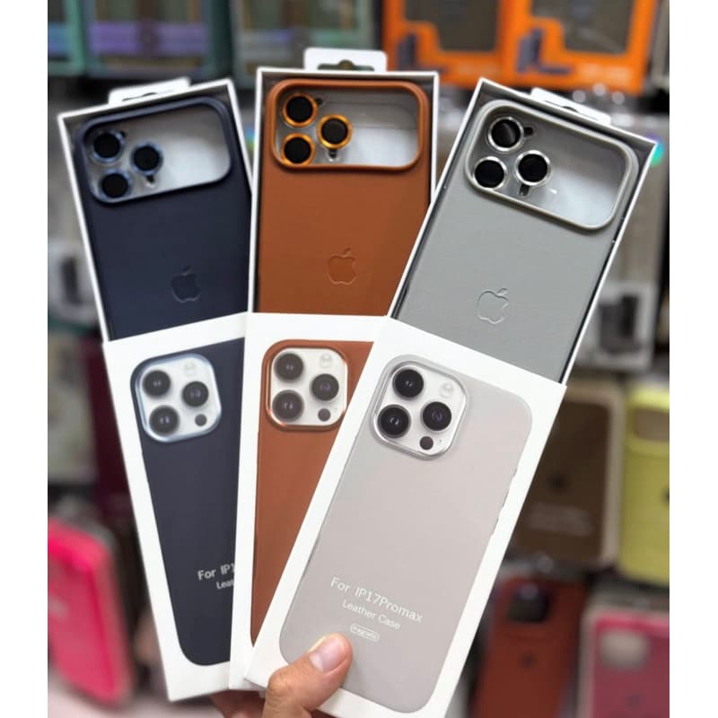 Capinha case magsafe de couro para iPhone 17 Normal/ 17 Air/ 17 Pro/ 17 pro max