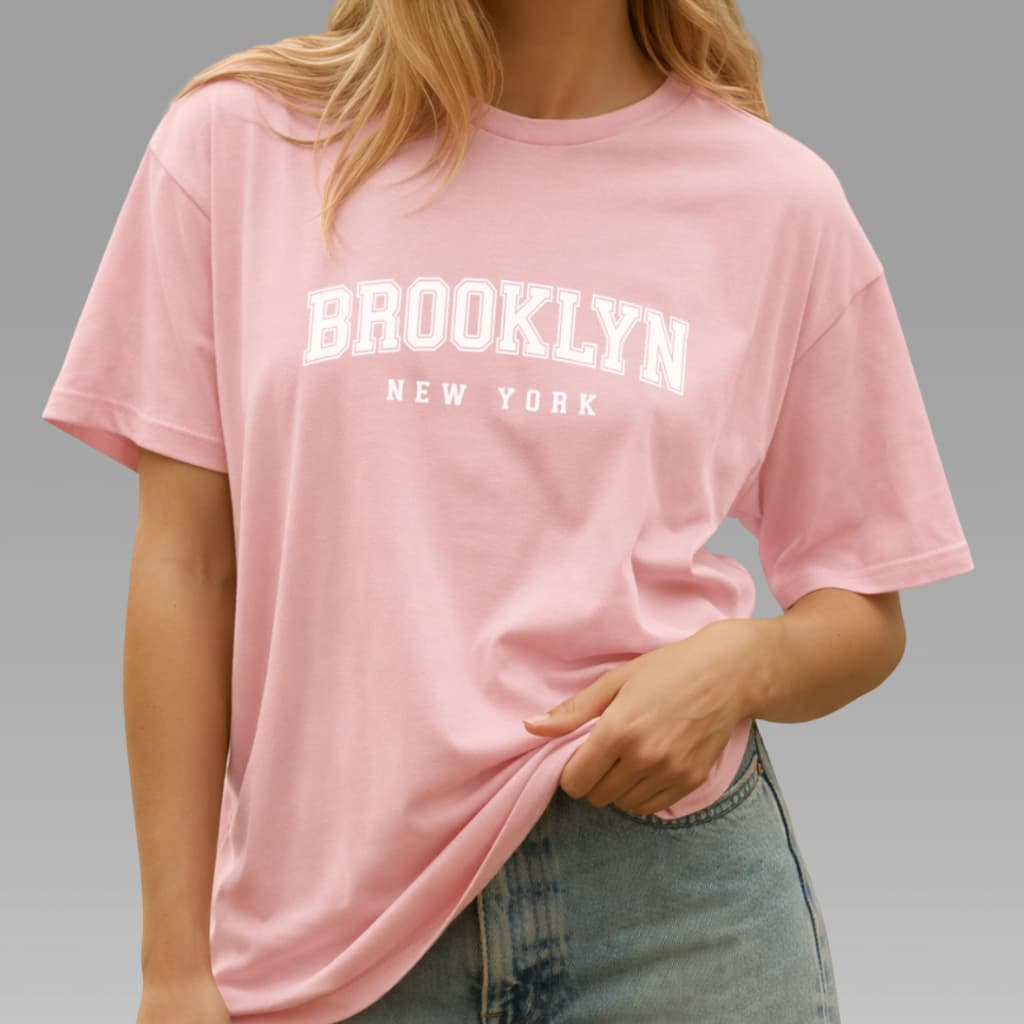 Camiseta Feminina Básica Streetwear T-Shirt Estampada Algodão Blusa