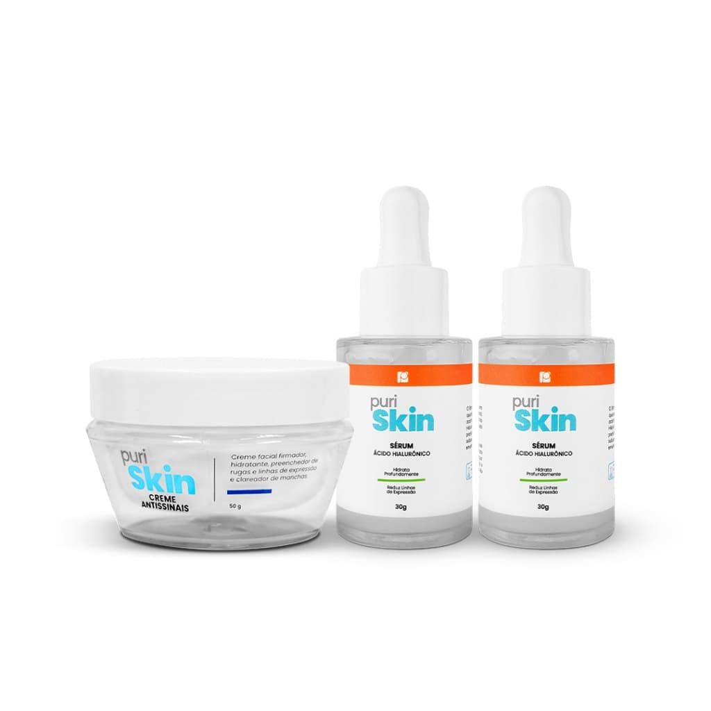 1 Creme Antissinais + 2 Sérum PuriSkin