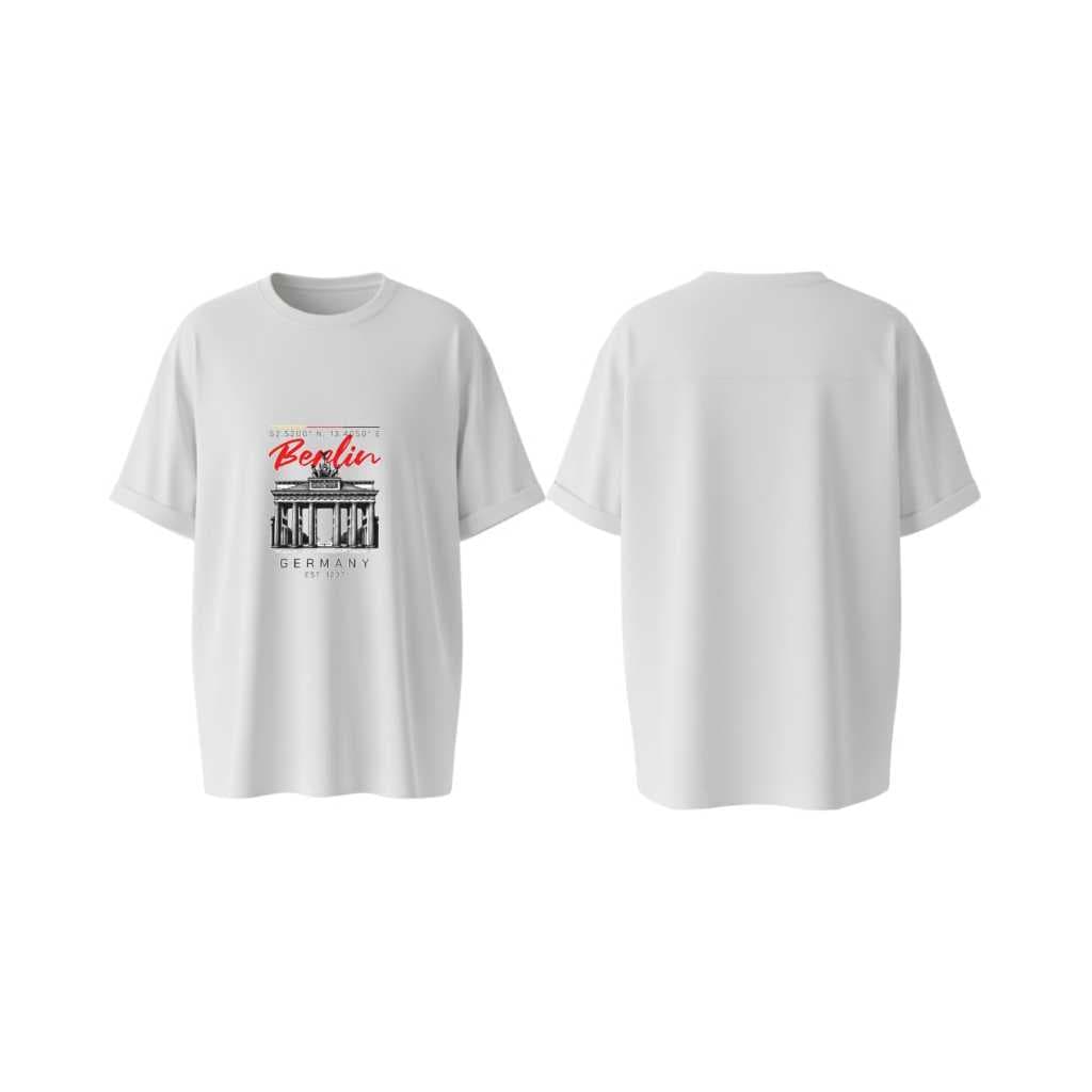 Camiseta Masculina Estampada Berlin Germany – Camiseta Estilosa Casual Algodão Confortável