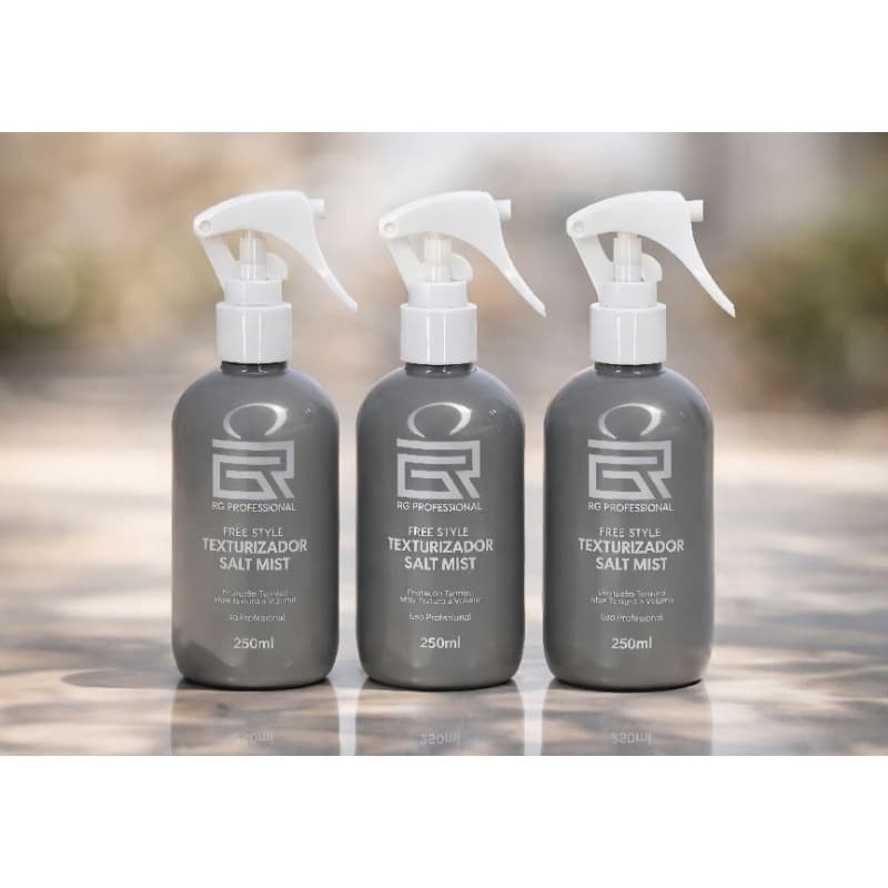 kit com 3 Texturizador Água de Sal 250ml Rafael Gasparim RG Professional