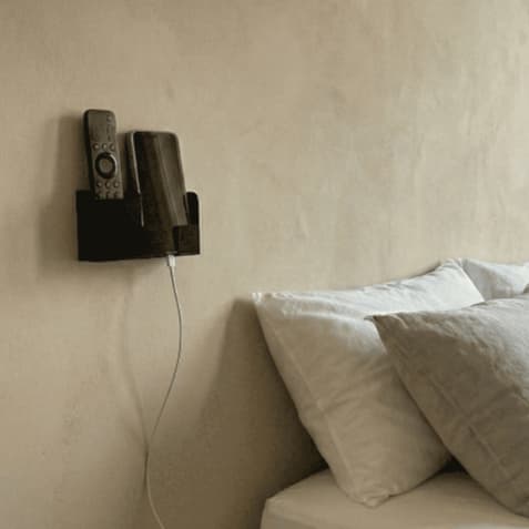 Suporte Parede para Celular Controle Remoto Fone Apoio Adesivo Dupla Face Organizador