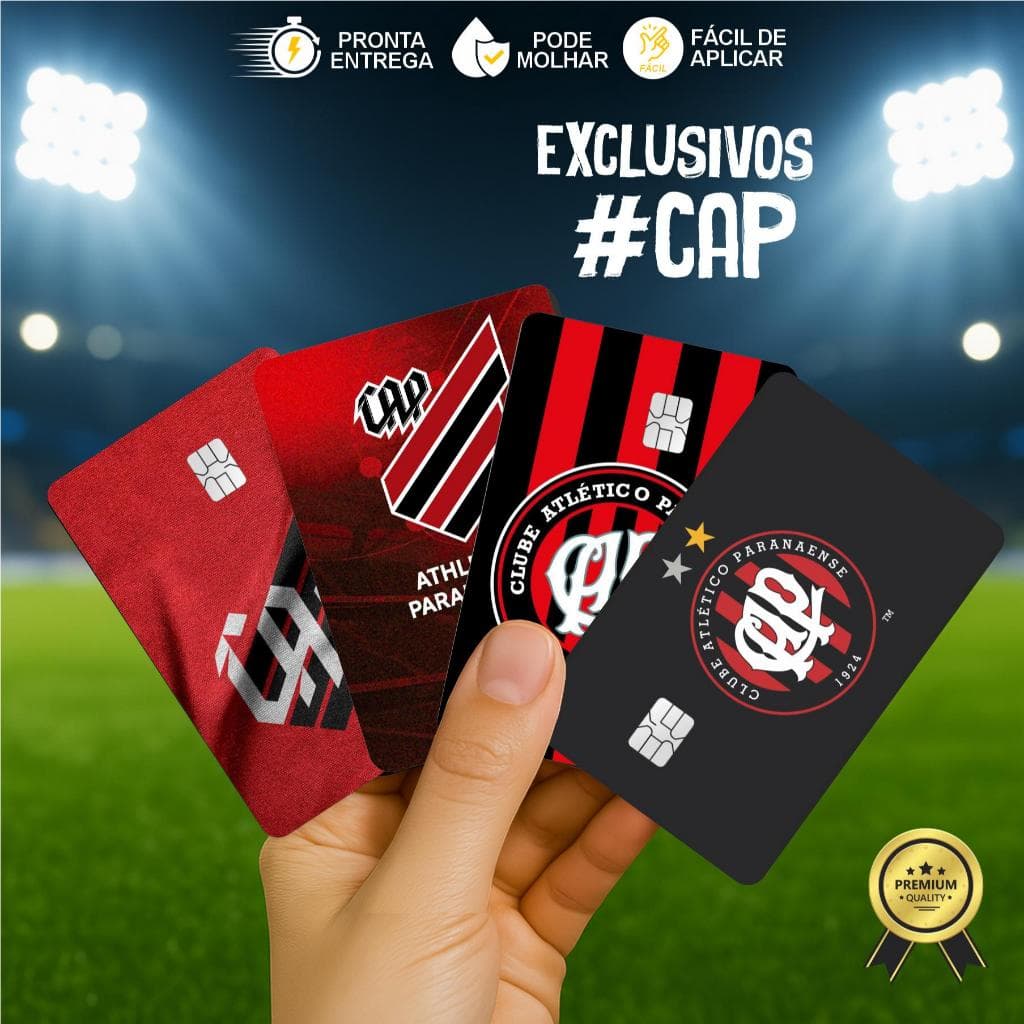Adesivo Película para Cartão | Athletico Paranaense, Furacão