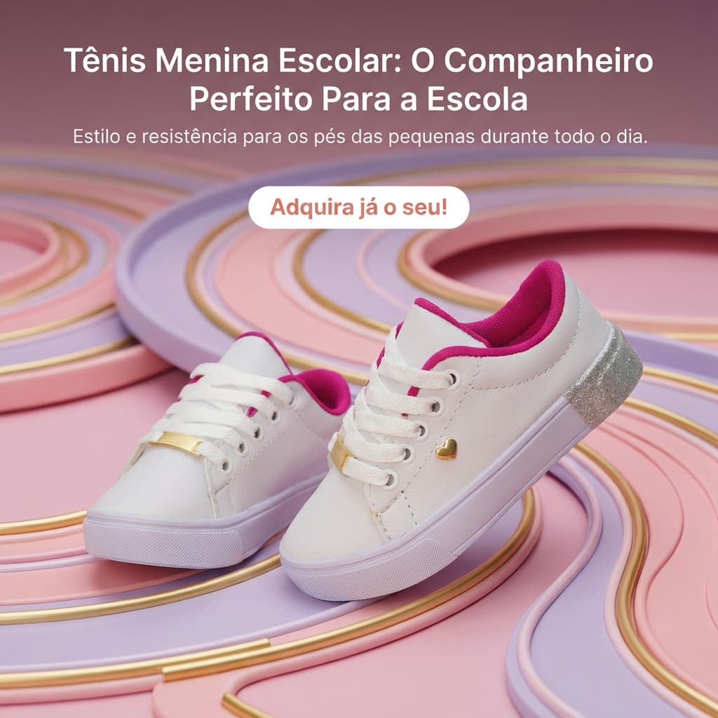 Tênis Infantil Menina Casual Leve e Macio Para Escola e Rotina 25 ao 33 Envio Imediato