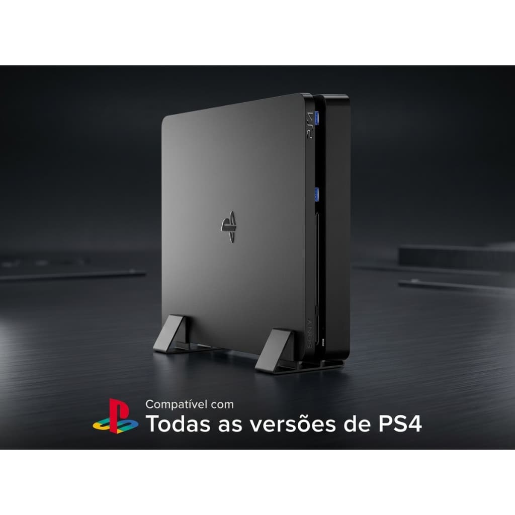 Suporte Vertical para Playstation 4 Todas as Versões - Base Apoio Pezinhos PS4