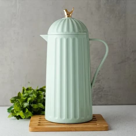 Garrafa Térmica Wolff linha Bird Café Chá Luxo Vintage 1L Menta