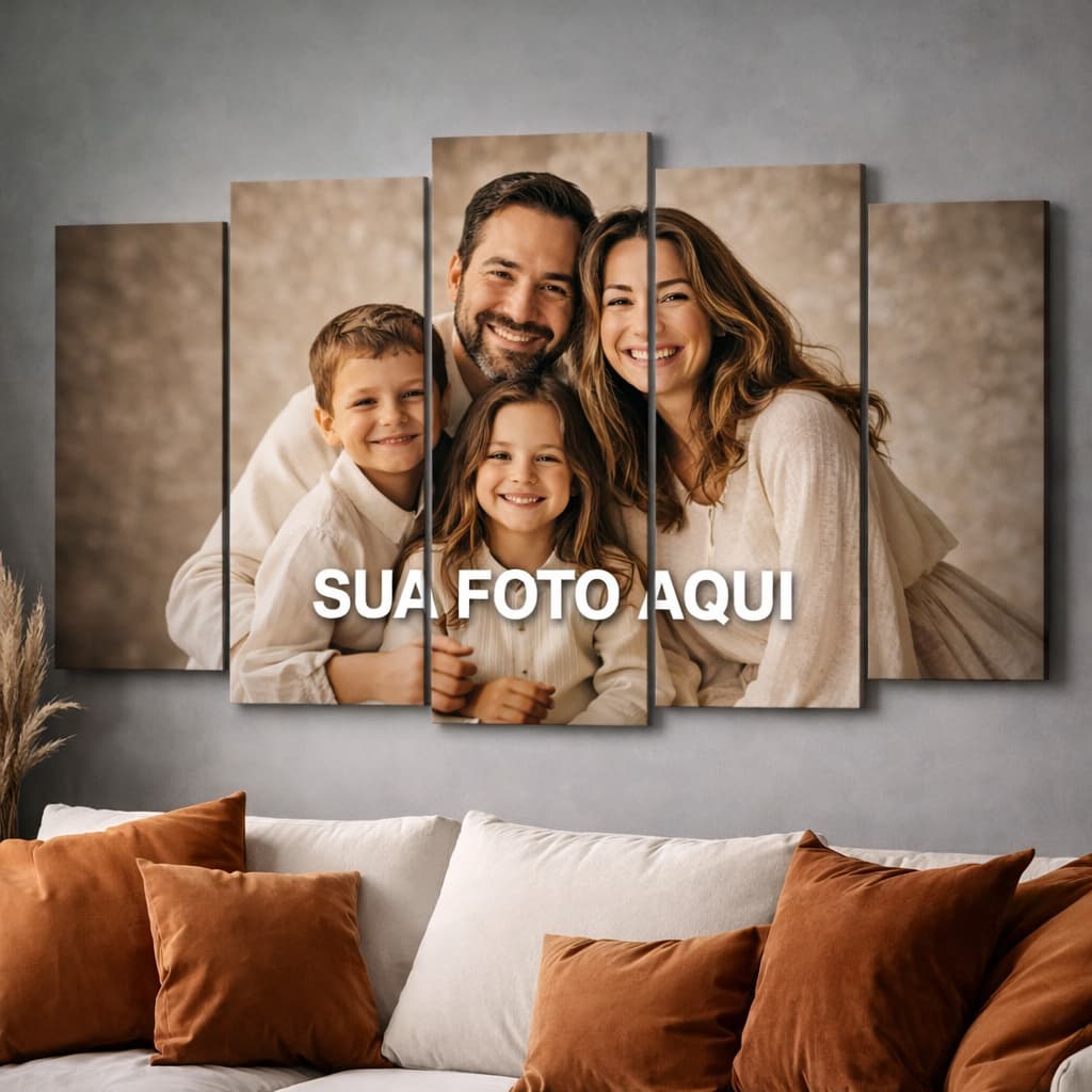 Quadro  Decorativo 5 peças personalizado