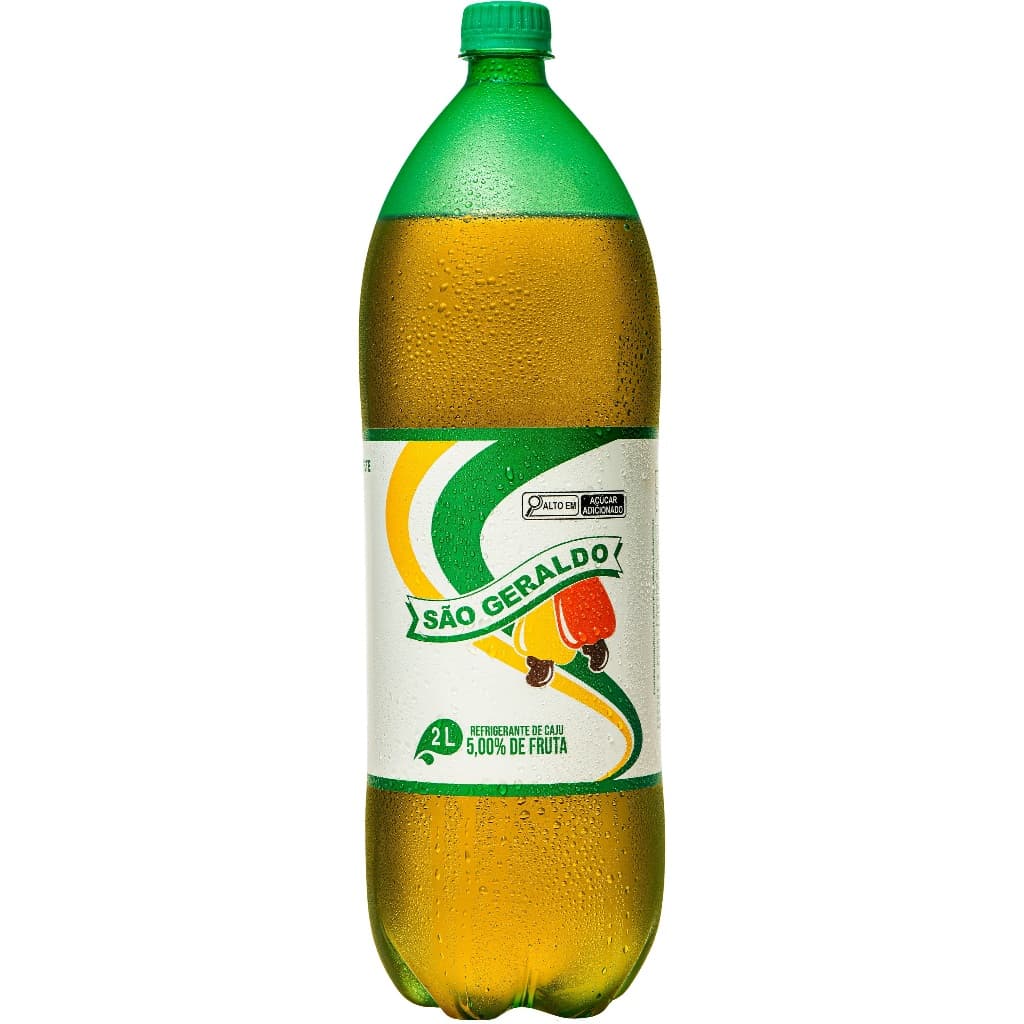 Refrigerante de caju São Geraldo PET Cajuína 2 Litros e ZERO Açucar
