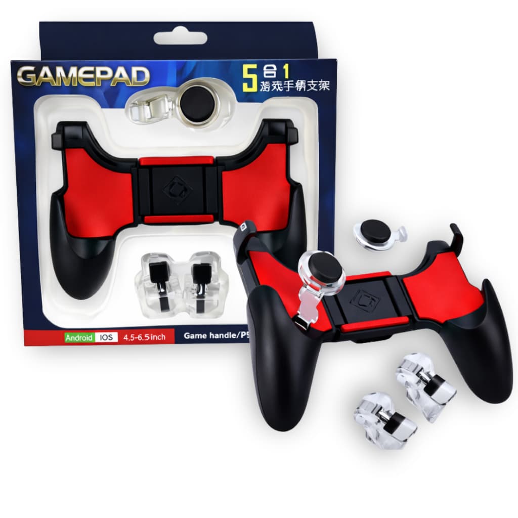 Controle Gamepad Joystick P/ Celular Manete 5 Em 1 Pubg Free Fire