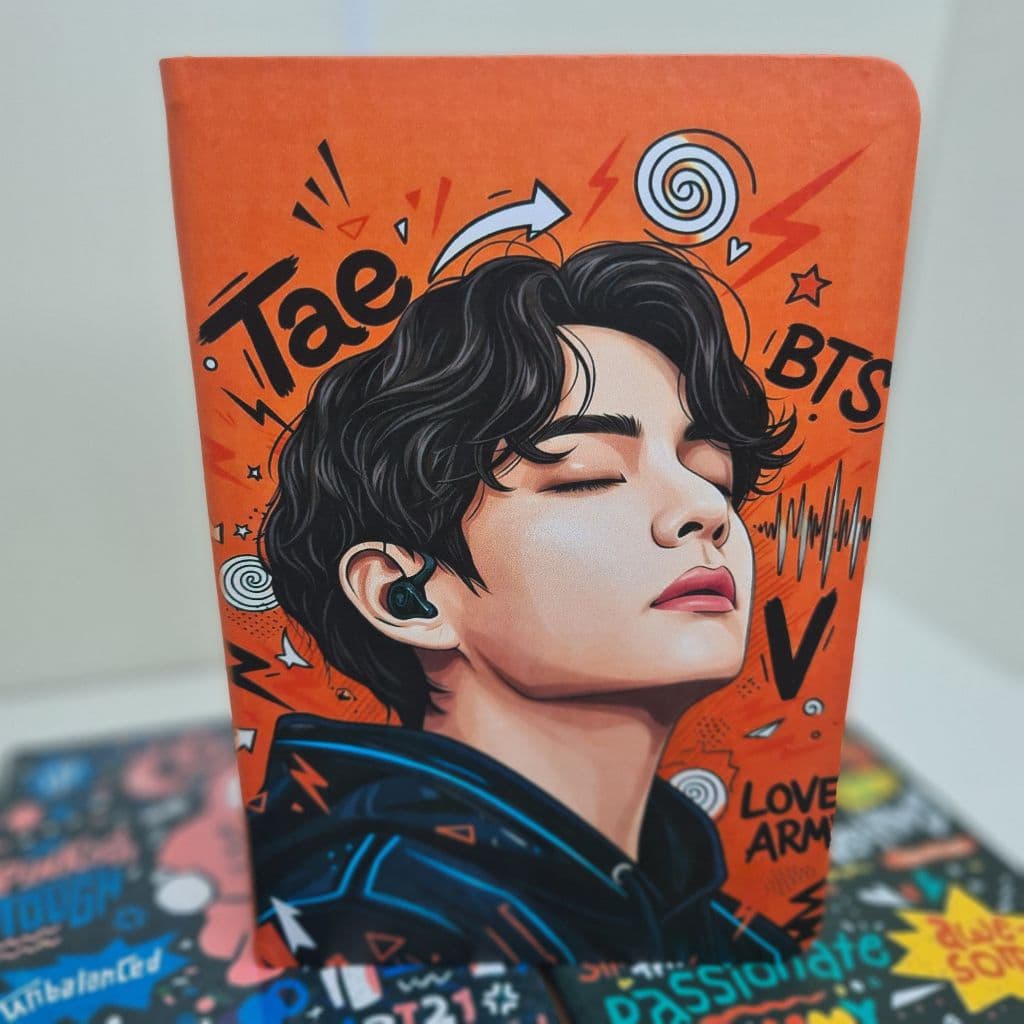 Caderno LOVE ARMY | Moleskine Kpop - ARMY | Papel Pólen 90g | 80 Folhas | 21x14cm - ENVIO RÁPIDO