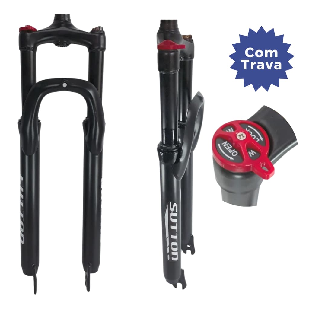 Garfo Suspensão Bike Aro 29 Sutton Mxfk18 Aheadset Com Trava Cor Preto