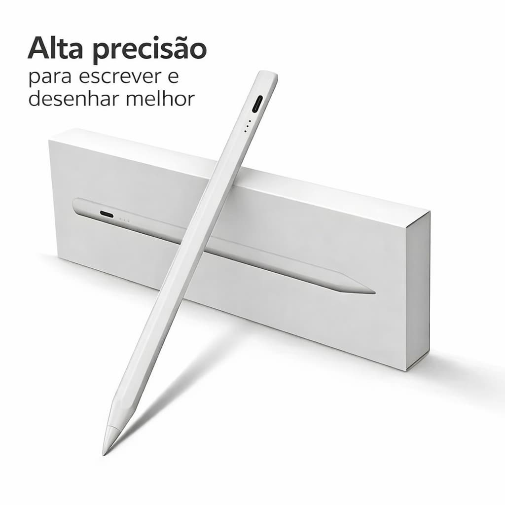 Caneta Touchscreen Universal Ponta Fina 1,5mm Alta Precisão para Tablet Celular e Desenho