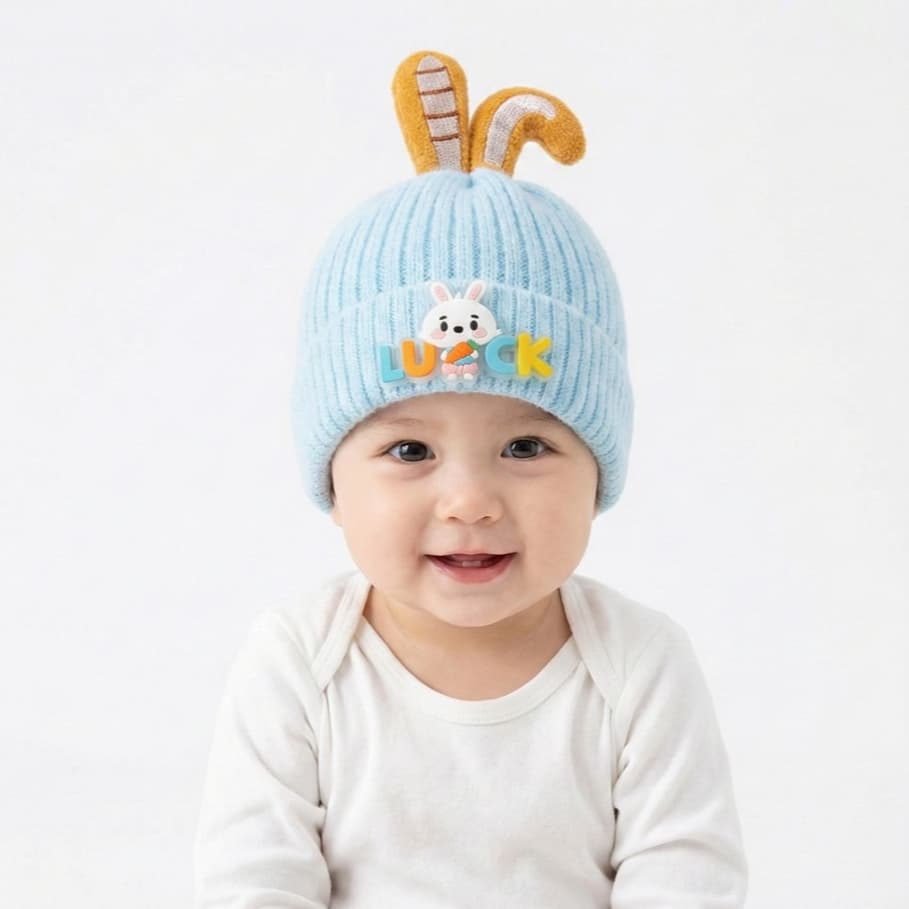 Gorro Touca Infantil Menino Menina Tricotado Quente Inverno Fashion Para 1 a 2 anos