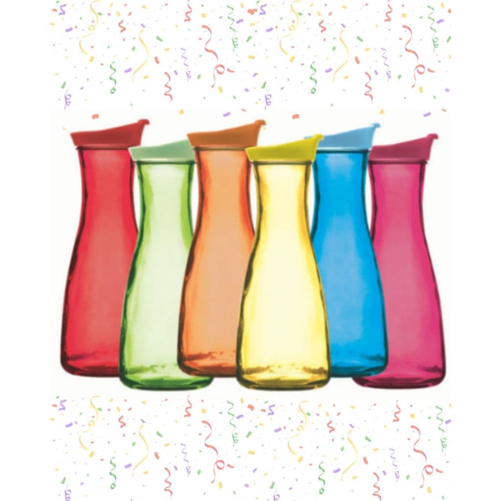 Garrafa de Vidro Rosa 1L Vitrizi - Design Elegante e Material Durável