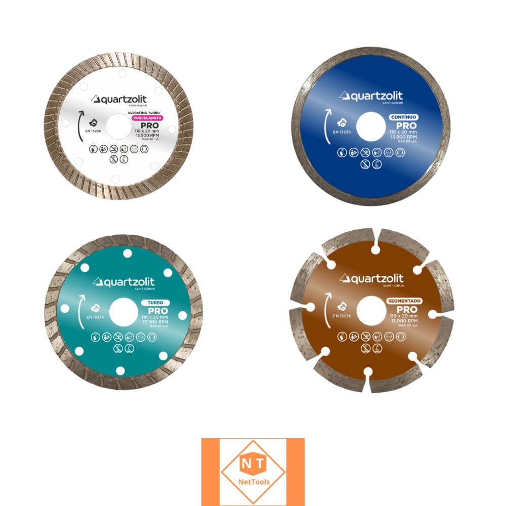 Disco Diamantado Quartzolit Alta Durabilidade Linha Completa Variações