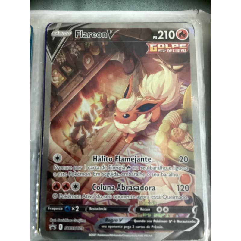 carta Pokémon flareon v original