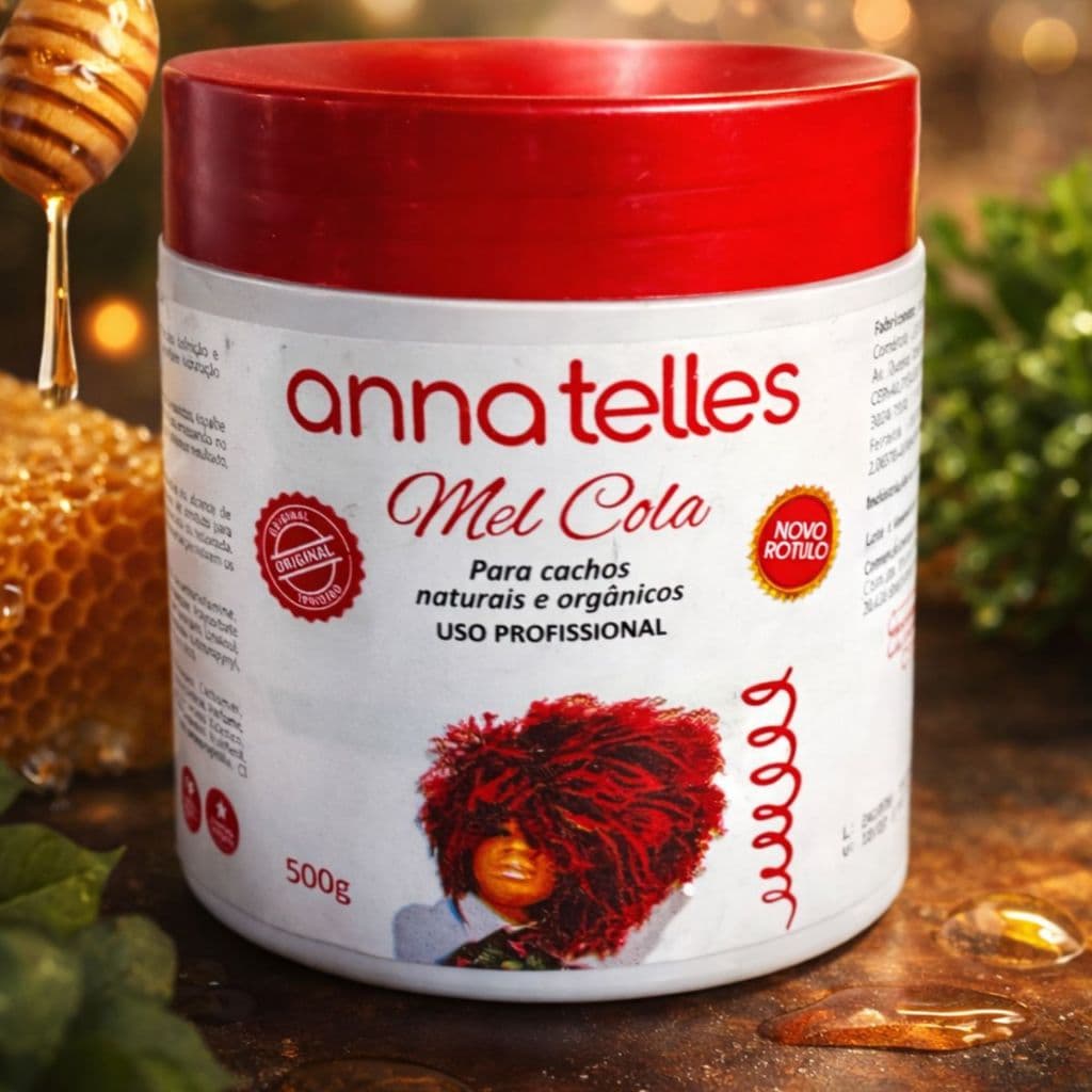 Mel Cola Anna Telles 500g com Fixação Prolongada para Cachos