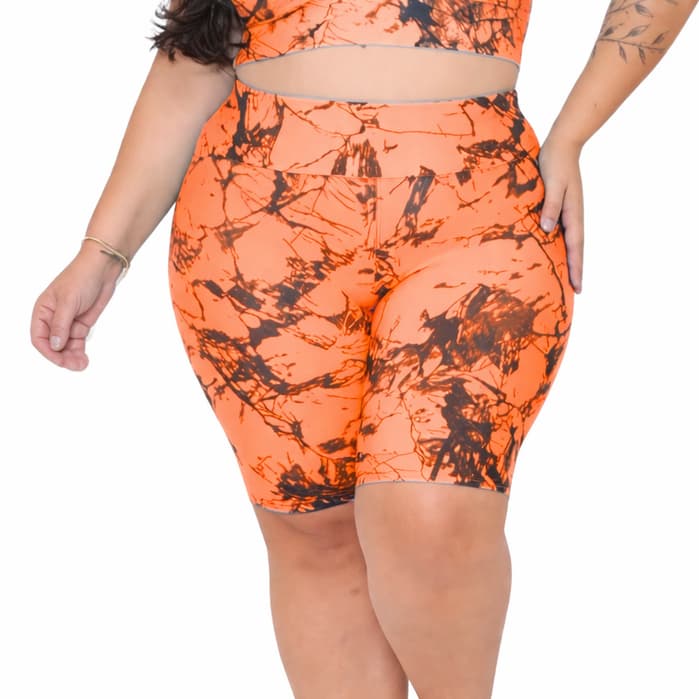 Bermuda Plus Size Estampada Tie Die Academia G1 G2 G3