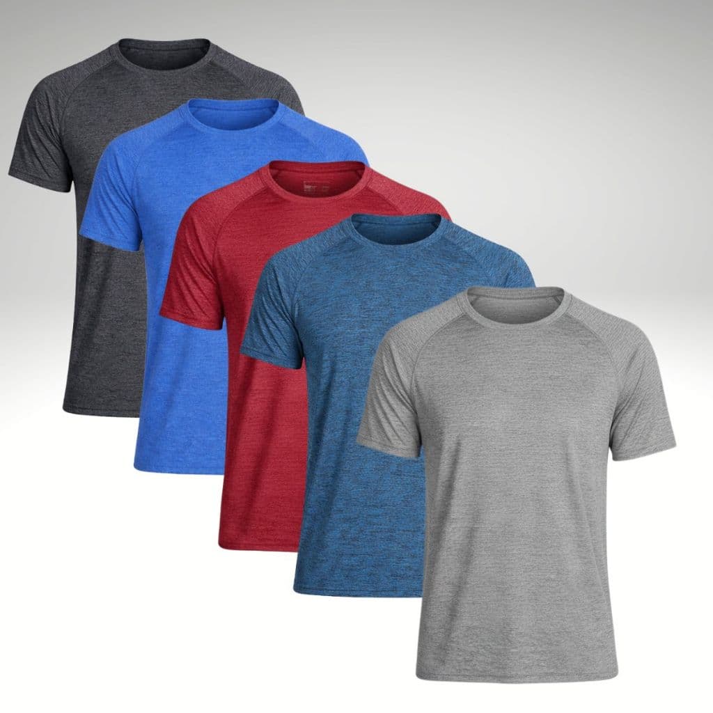 Promoção Kit 5 Camisetas Dry Fitness Masculina Casual-Esportivo-Academia-Treino-Corrida-Festa