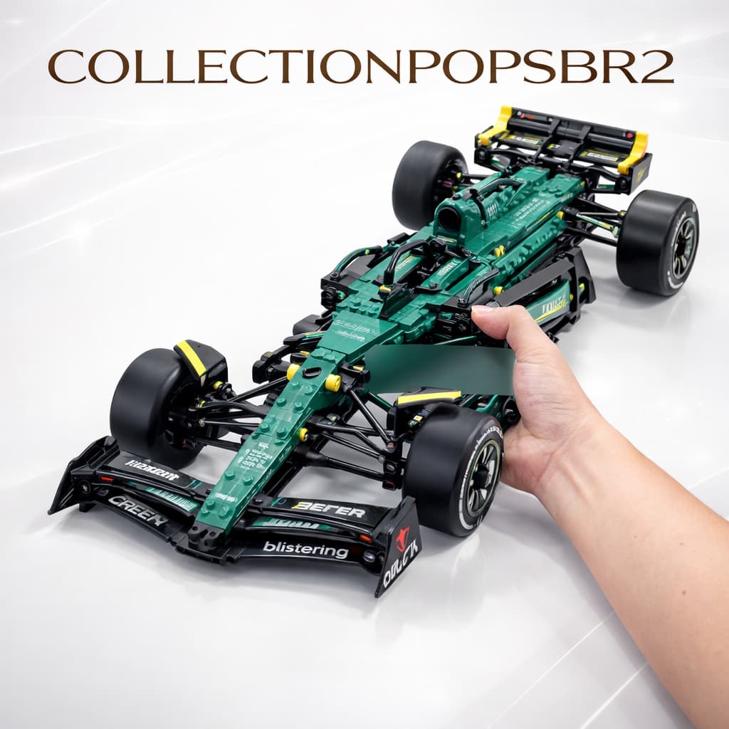 F1 Aston Martin AM24 1912 Peças Gigante 70cm Escala 1:8 – Modelo Realista Premium + Manual Completo