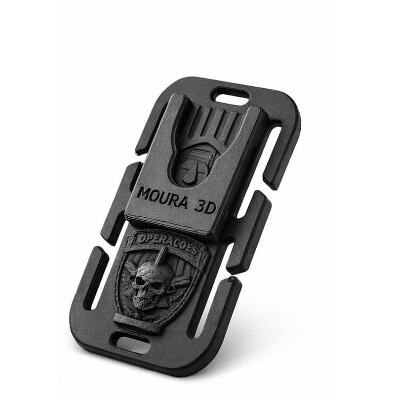 Suporte Cop Motorola V500 PMESP p/ colete Modular Personalizado Caveira, Justiceiro, Força Tática