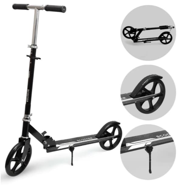 Patinete Dobrável Infantil Adulto Alumínio 2 Rodas Grandes Ajustável Radical Urbano Scooter Menino Menina Até 100kg