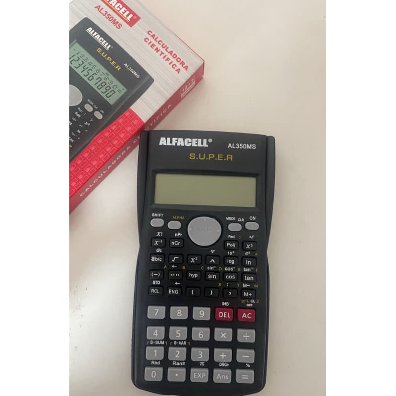 calculadora científica |12 dígitos multifuncional com capa
