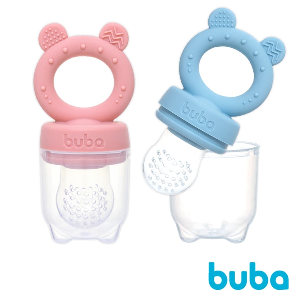 Porta Frutinhas Em Silicone Ursinho Com Mordedor Buba