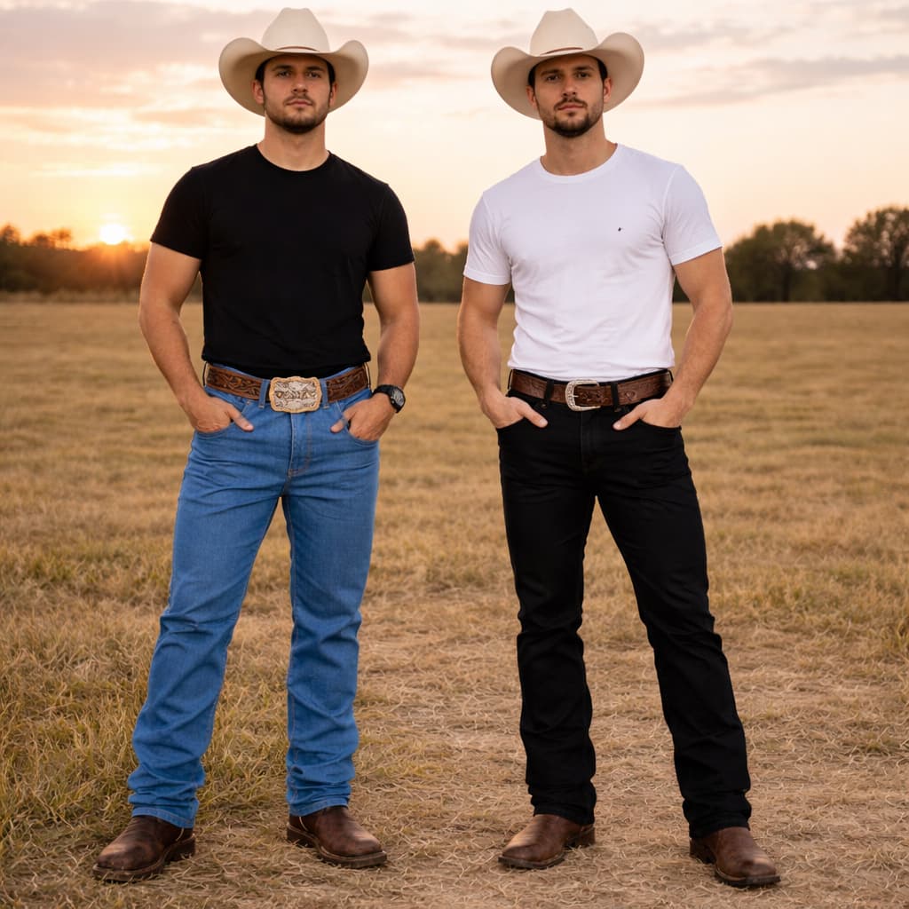 Kit 2 Calça Country Masculina Resistente Confortável Estilo Rodeio do 36 ao 48