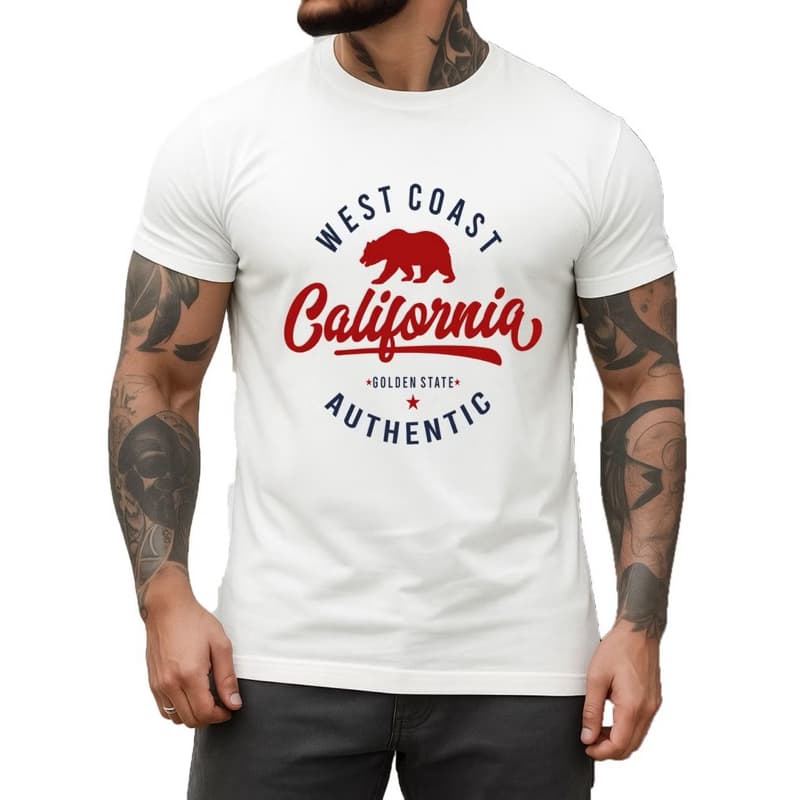Camiseta Masculina Califórnia Malha Premium