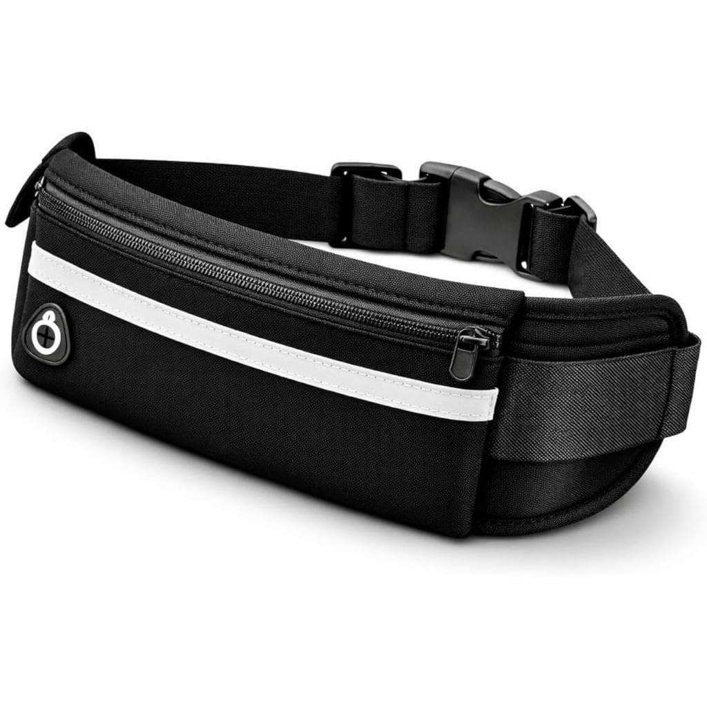 Pochete Corrida Fitness Impermeável com Saída para Fone e Faixa Refletiva