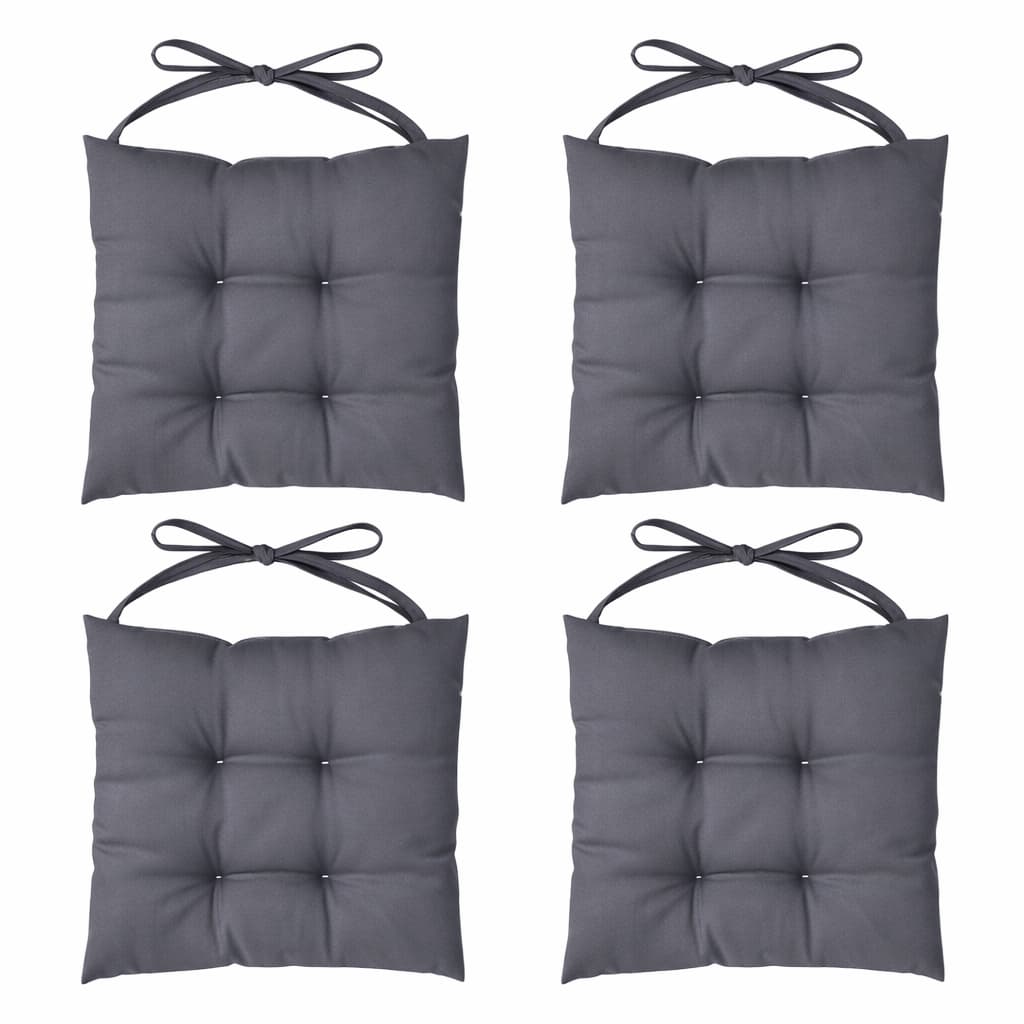 Jogo Com 4 Assento de Cadeira 40x40 cm Futon Banco almofada decorativa Oxford premium liso