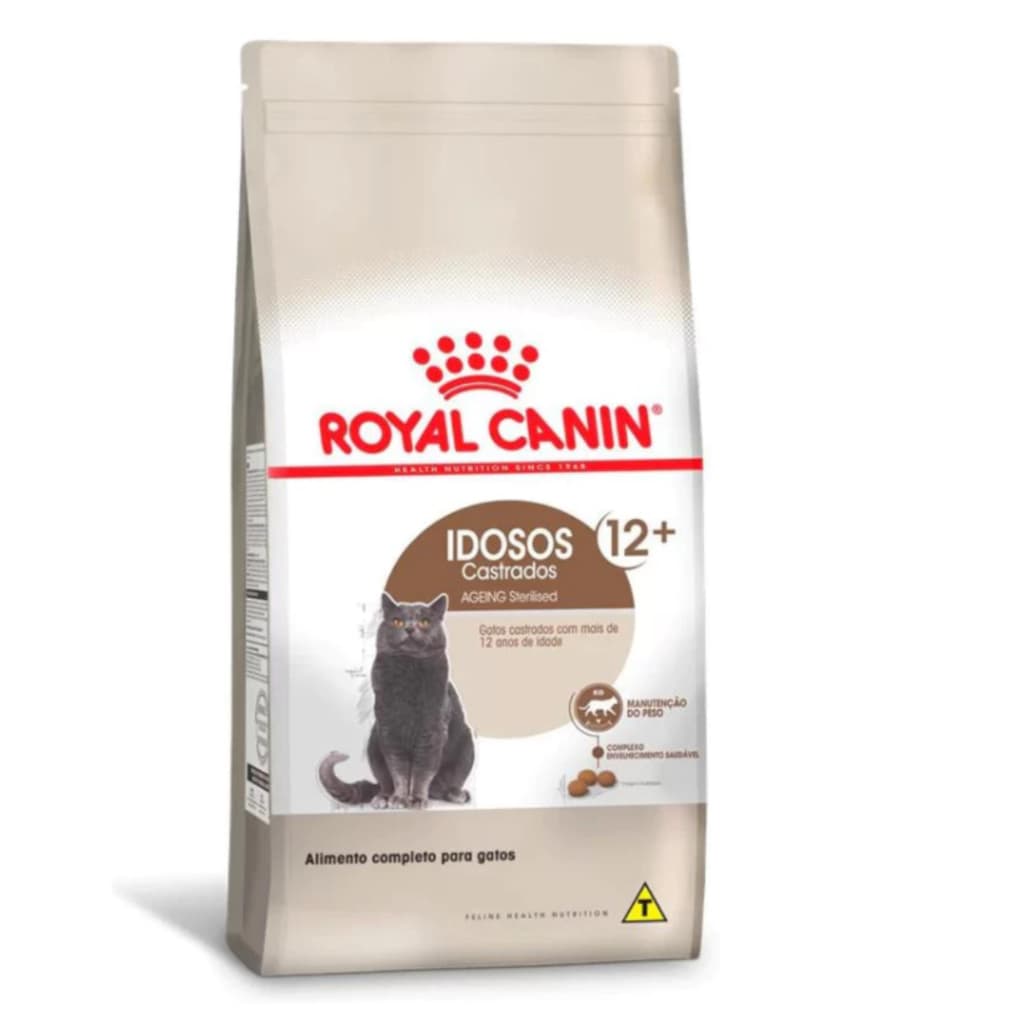Ração Royal Canin Sterilised 12+ para Gatos Idosos Castrados Acima de 12 Anos 1,5kg