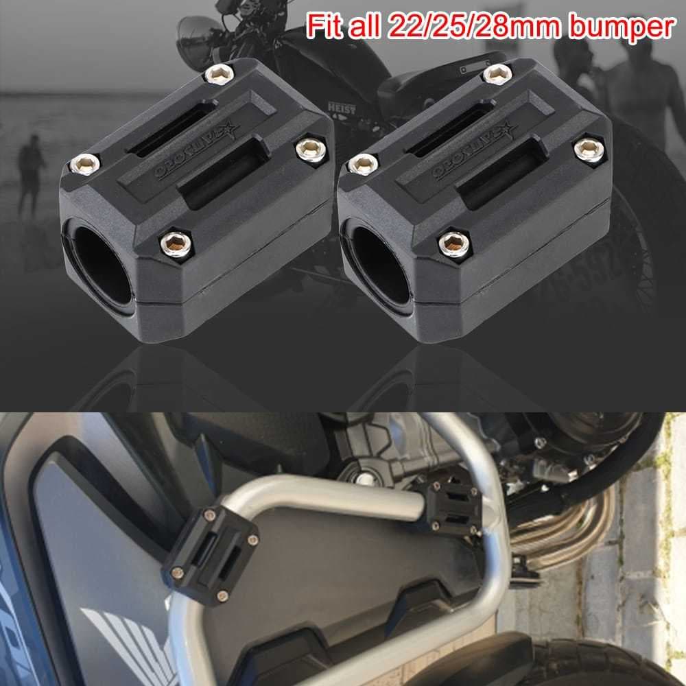 Pad Slider Protetor Plástico Para Crash Bar/Protetor de Carenagem de Moto – Anti Arranhão 22/25/28mm