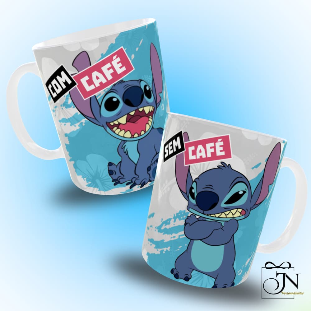 Caneca  Personalizada Com Café Sem Café - Xícara Com Frases Engraçadas e Divertidas Presente Criativo Personagens