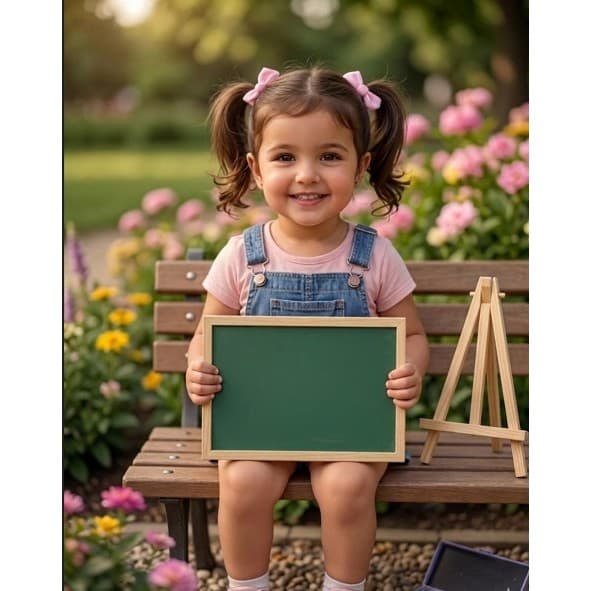 MINI LOUSA CHARMOSA PARA RECADOS E DECORAÇÃO - LOUSA 20x30 COM CAVALETE
