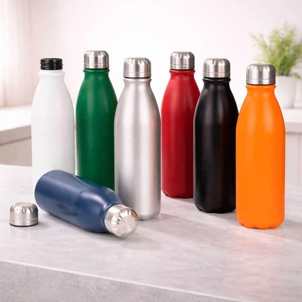 Garrafa de água Inox 750ml Personalizada com nome ou logo brindes lembrancinha empresa