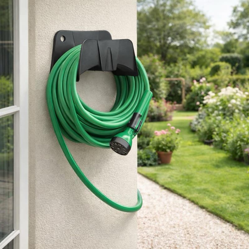Suporte para Mangueira de jardim com parafuso e bucha
