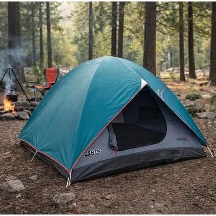 Barraca Camping Cherokee Ultraleve Piso Térmico Verde 3 A 4 Pessoas Espaçosa Resistente