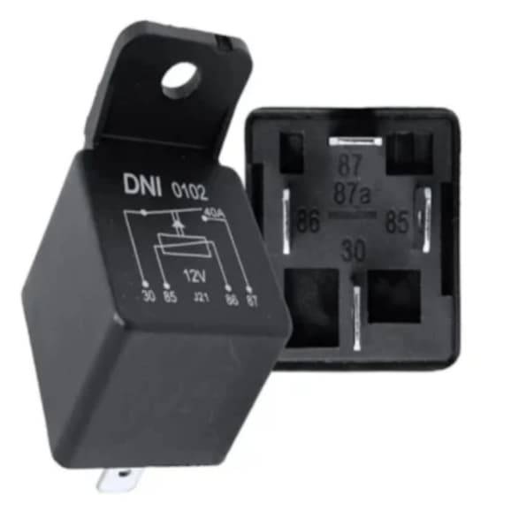 Relé Automotivo 40A 12V 4 Pinos Universal Com Suporte DNI0102