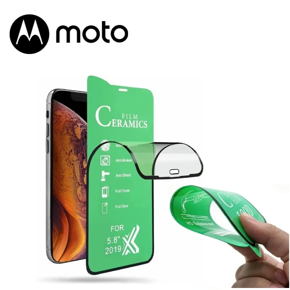 Película de Cerâmica Flexível 9D Motorola Moto G Moto Edge Não Quebra ou Vidro Temperado 3D Anti-Impacto varios Modelos