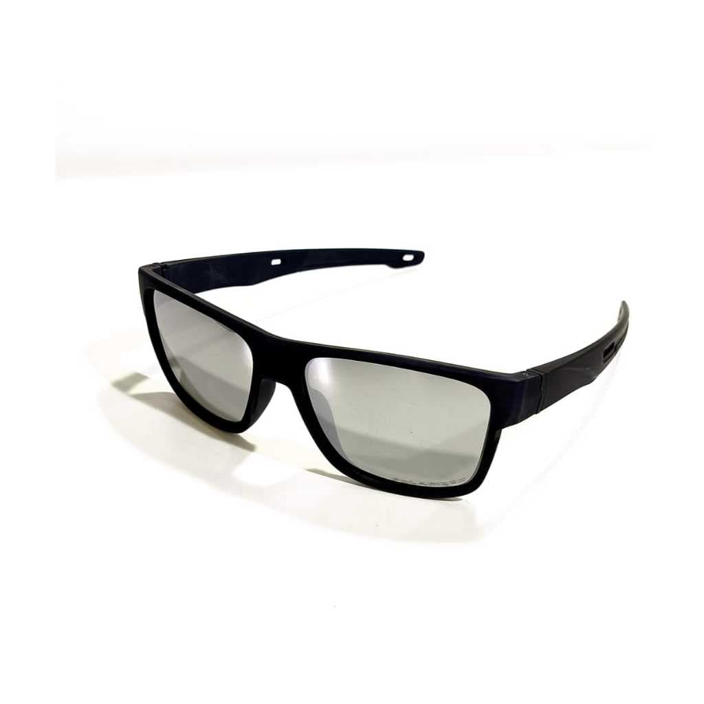 Óculos de Sol Masculino e Feminino armação Preto Lente Espelhada Estilo Moderno lente polarizada com proteção UV