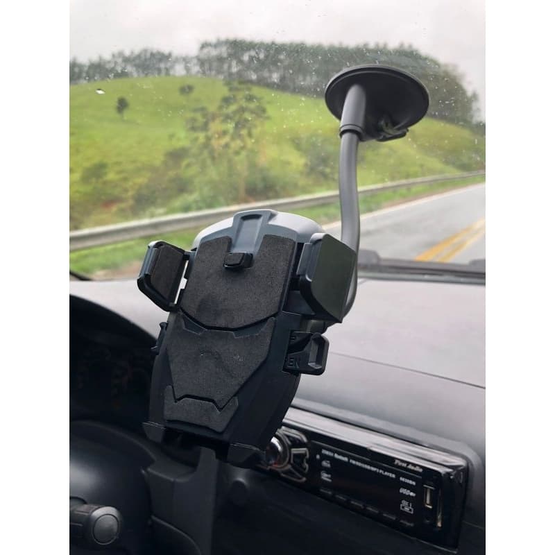 Suporte Celular GPS Veicular Carro Trava Automática Ajustável
