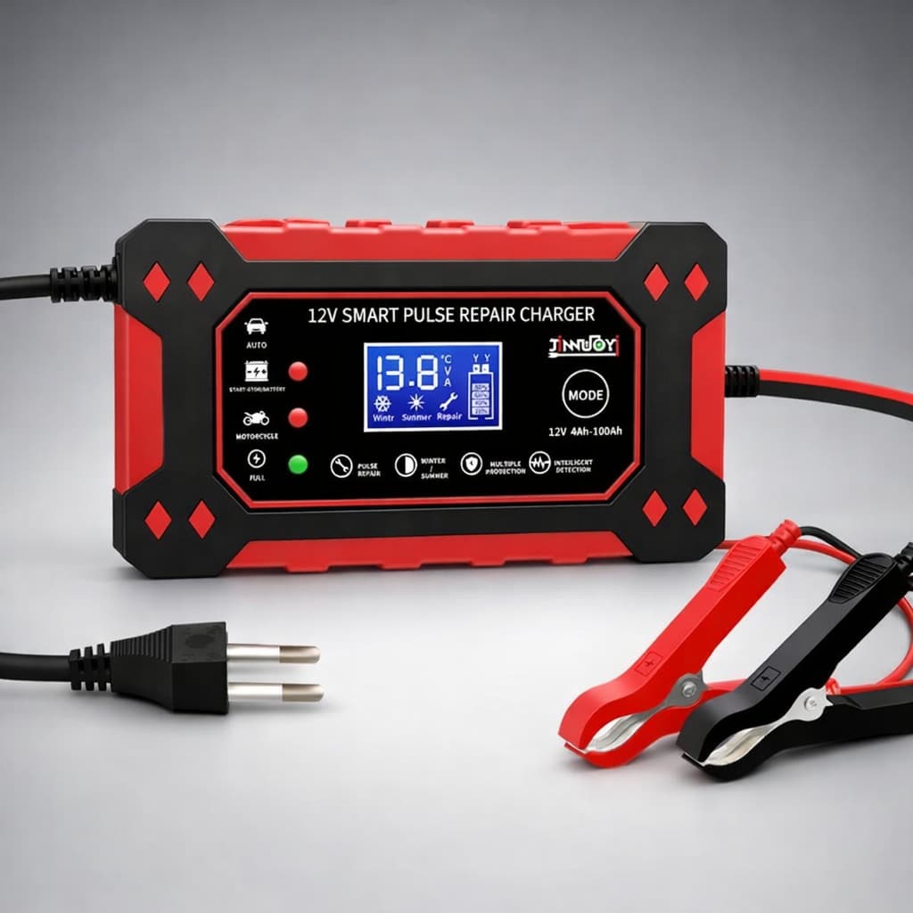 Carregador Bateria Automotivo 12V Digital Inteligente Bivolt