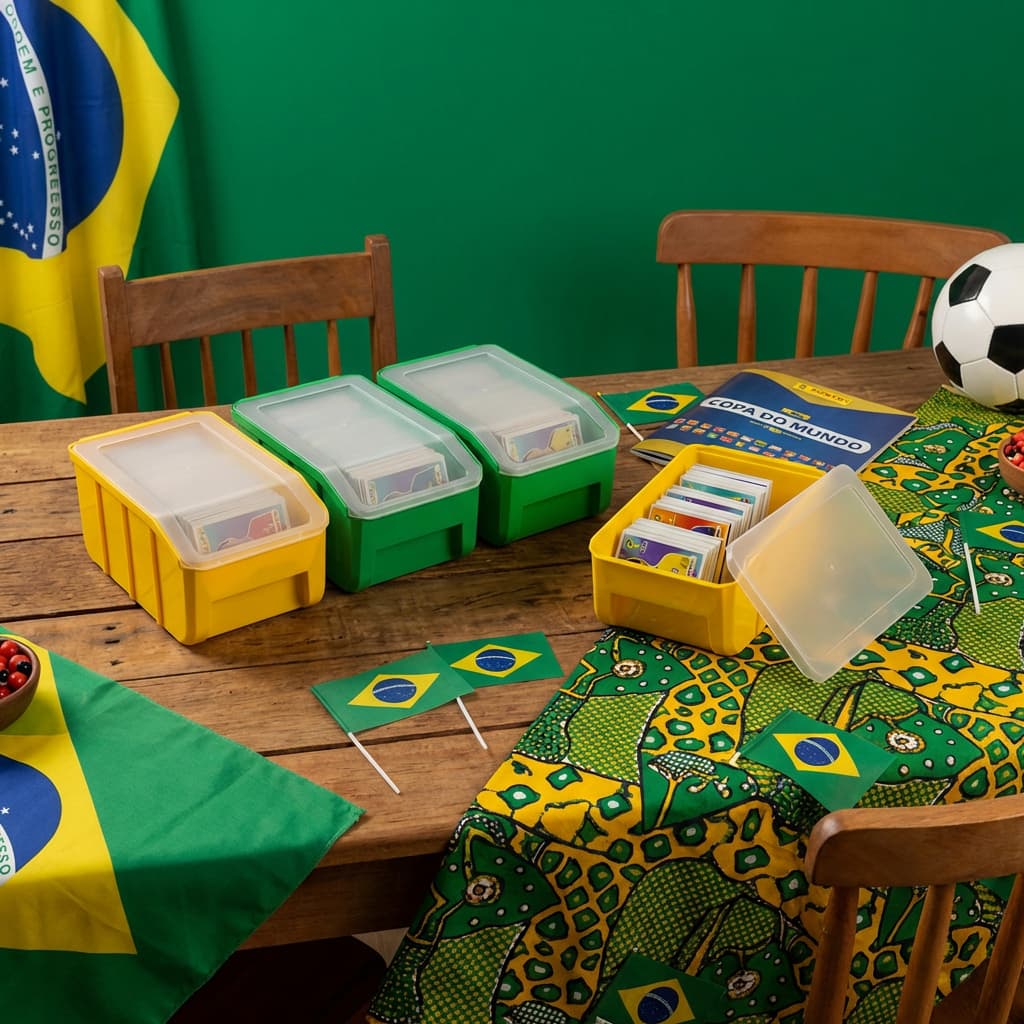 Porta figurinhas da Copa - Caixa Bin